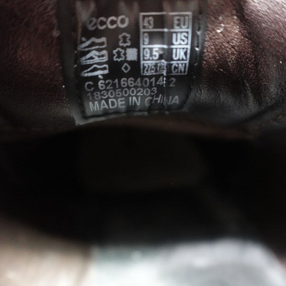 Ecco Shoes Mens 9 Brown Leather Brogue Wingtip Business Casual Dress Shoe - Picture 14 of 14